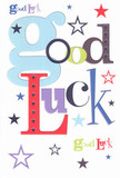 Brimming with bright, cheerful intent, this good luck card celebrates the supportive spirit found throughout South Ruislip, its 'Good Luck' message rendered in a lively blend of colours and fonts. Oversized pastel blues weave through deep reds, moss greens, and rich purples, every letter thoughtfully crafted like a bouquet chosen by a local florist. Scattered stars shimmer in navy, lilac, and subtle lime against the immaculate white background, suggesting wishes rising like night-time hopes above local rooftops. The cardstock itself is smooth and crisp to the touch, hinting at the satisfaction of fine stationery picked out for a friend embarking on an exciting new journey. Perfect for moments such as first days at a new school, exams at Ruislip High, or career leaps near South Ruislip Library, this card brims with heartfelt goodwill and the kind of friendly encouragement that defines our community, each design element thoughtfully composed to pass on a genuine belief in success.